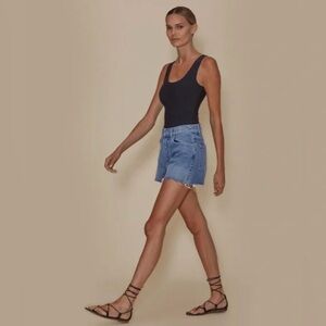 Le Jean Adele Raw Distressed Hem Jean Shorts sz 29